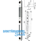 Schliessblech Doorsafe    4 mm/Stulp 20 mm links   259289