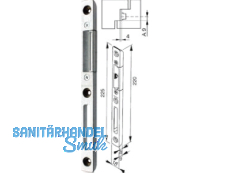 Schliessblech Doorsafe    4 mm/Stulp 16 mm rechts  259288