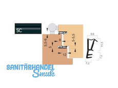 Haustrdichtung KB Goll SF 1016-SC/KB schwarz, VPE 7 lfm