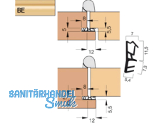 Trdichtung Goll A 1020-BE beige, VPE 200 lfm