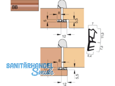 Trdichtung Goll A 1020-BB beigebraun, VPE 200 lfm