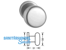 Trknopf 3H/42K fix   F2 Alu neusilber 814794