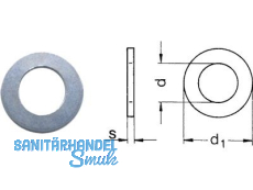 Scheibe verzinkt DIN 7349  M 20 (21,0 x 44,0 x 8,0)