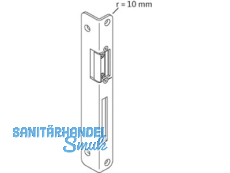 Winkelschliessblech 4 mm links  mit Aus- tauschstck 250x22,5x32mm 6-24156-00-L-1