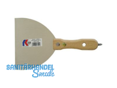 Gipserspachtel rostfrei 150 mm mit Bit im Holzgriff K 42.069.01