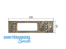 Montageplatte GEZE zu TS 3000 weiss RAL 9016 011233