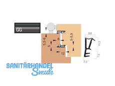 Haustrdichtung KB Goll SF1016-GG/KB graphitgrau, VPE 7 lfm