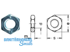 Sechskantmutter A2 DIN 439  M 12