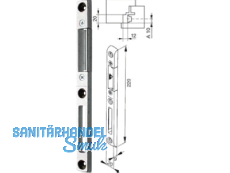 Schliessblech Doorsafe  20/11  rechts 256034