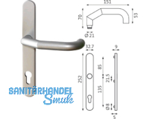 RR-Drcker-Halbgarn. Rondo PZ 92 mm Edelstahl   B 7514 0241