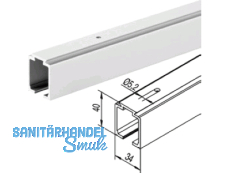 Laufschiene 120 Alu EV1 eloxiert (1Stg = 6m)