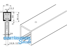 Laufschiene Hawa Junior 120 Lnge 4000mm   14868