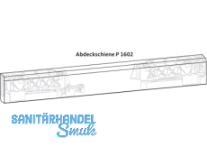 Abdeckschiene GU P 1602 966/200 EV1 9-38801-60-0-1