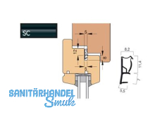 Fensterdichtung KB Goll AFK2037-SC/KB schwarz (KB=6m)