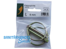 SBV-Klappsplinte verzinkt  6,0 mm A 2 Stk