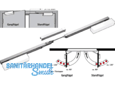 Gleitschiene Schliessfolgeregler Dorma  G-GSR-EMF 2/V   silber