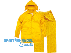 Regenset gelb Gr.XXL Jacke+Hose Polyester, mit PVC beschichtet EN400