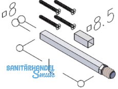 Befestigungsset EST fr Kn/Dr 8,5 mm TS 66-75 mm