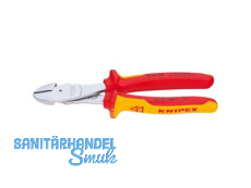 Kraftseitenschneider Knipex 200mm 7406 chrom/isol. VDE