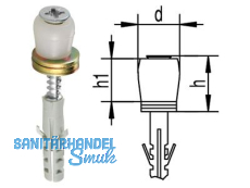 Fhrungsrolle Helm fr U-Schiene mit  Kunststoffrolle 258 D   025860