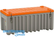 PE-Werkzeug-Box 250 Liter, grau/orange Premium Nr.3030.7027, Polyethylen