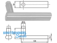 Drckerlochteil 6016 Durban 8,5 mm Edelstahl 403895