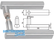 Drckerpaar 6016 Durban 8,5 mm TS 40 mm Edelstahl 403884