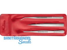 Przisions-Pinzetten-Set 3-teilig Format im Etui 65190005