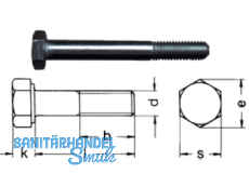 RESS Sechskantschraube Geomet ML-Black DIN 931/8.8  M 12 x 140