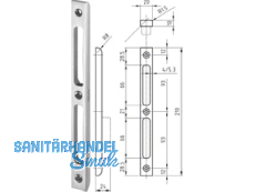 Schlieblech B 1130 R 1,5 S 5,3 mm Falz 20 mm mit Bombierung  400782