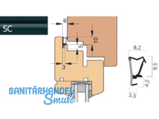 berschlagdichtung AFK 2613-SC/2 schwarz, VPE 240 lfm