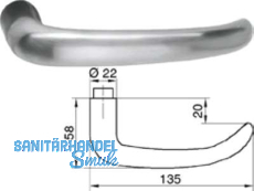 Drckerlochteil 5038 Lugano 8,0 mm Edelstahl 402184