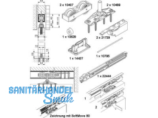 Grundkarton Hawa  80/Z mit SoftMove Dmpfeinzug  23087