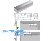 Trschliesser Dorma TS 93 G, EN 5-7 silber, Bandgegenseite o. Gleitschiene