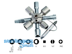 Schalterschrankschlssel TwinKey 95 mm Knipex 00 11 01