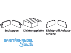 Zubehr GU thermostep Aufsatzschiene K-18091-00-0-1