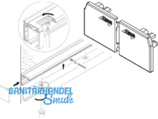 Abdeckkappe Hawa anthrazit-grau (7016) zu Winkelprofil Junior  40 Holz   21502