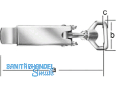 Spannverschluss 15-170 x 47 mm  verzinkt 001207000Z