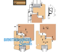 Fensterdichtung AFK2054-OC/2 ocker, VPE 200 lfm