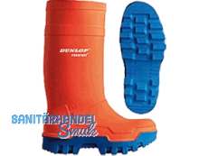 Winterstiefel Purofort THERMO BAU S5 Schaft orange Sohle blau Gr.42 SIZE8