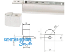 Montageset fr lange Kabelbergnge Breite 24 mm