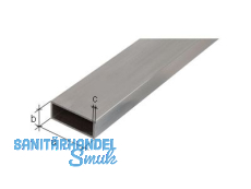 Rechteckrohr Alu eloxiert 2000x50x20x2mm 471712