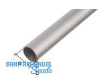 Rundrohr Aluminium DM=20mm, L=2000mm eloxiert, Durchmesser 20x1,0mm, 474461