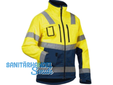 Warnschutz Softshelljacke gelb/marine Gr.: L  HIGH VIS 4900-2517-3389