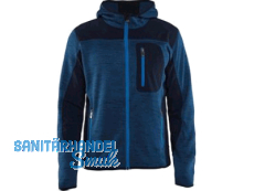 Strickjacke Herren m. Softshell-Verstrk 4930-2117-8889 blau Gr.XL