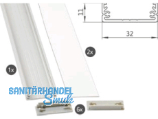 LED-Alu-Profil HIGH Set 1, L=2000x32 mm SL-PROF-HIGH-001