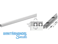 Laufprofile Sys Line S L = 2,0 m Alu blank mit Drehverriegelung 9136106