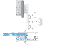 Objektband Variant VX 7729/160-4 HA MSTS Edelstahl