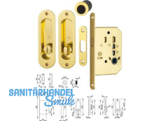 Schiebetr-Set  4930 WC / Set 1 / F271 Aluminium goldfarben glnzend   3948489