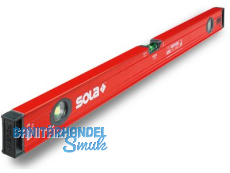 Wasserwaage Sola Alu Red 3 Lnge 100 cm 890 g/m 1 Waagrecht-/2 Senkrechtlibellen